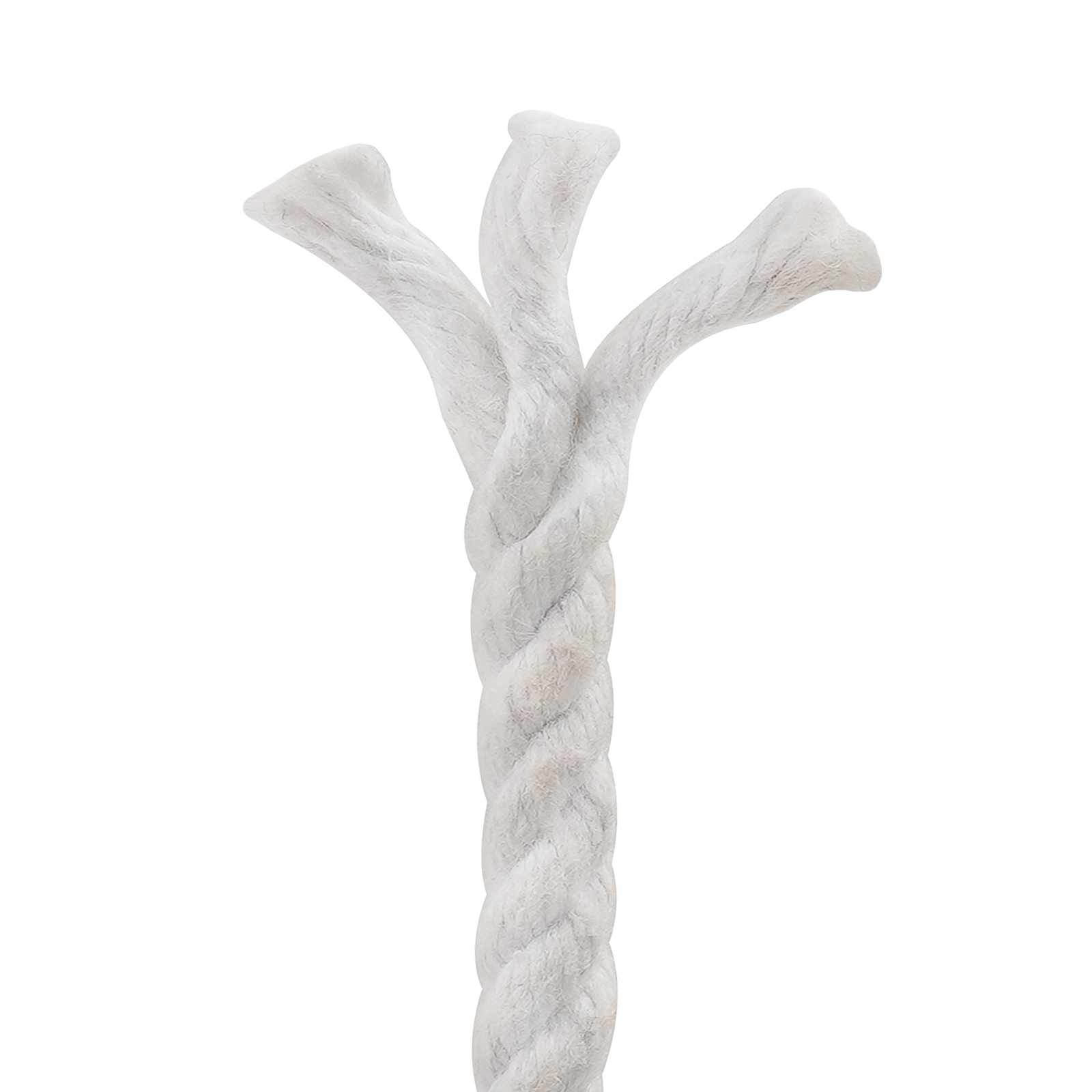 Corda de algodão 8 mm 50 m branco 100% algodão