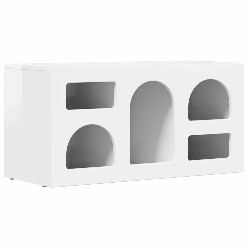 Gabinete para TV elst 80 x 35 x 40 cm branco brilhante