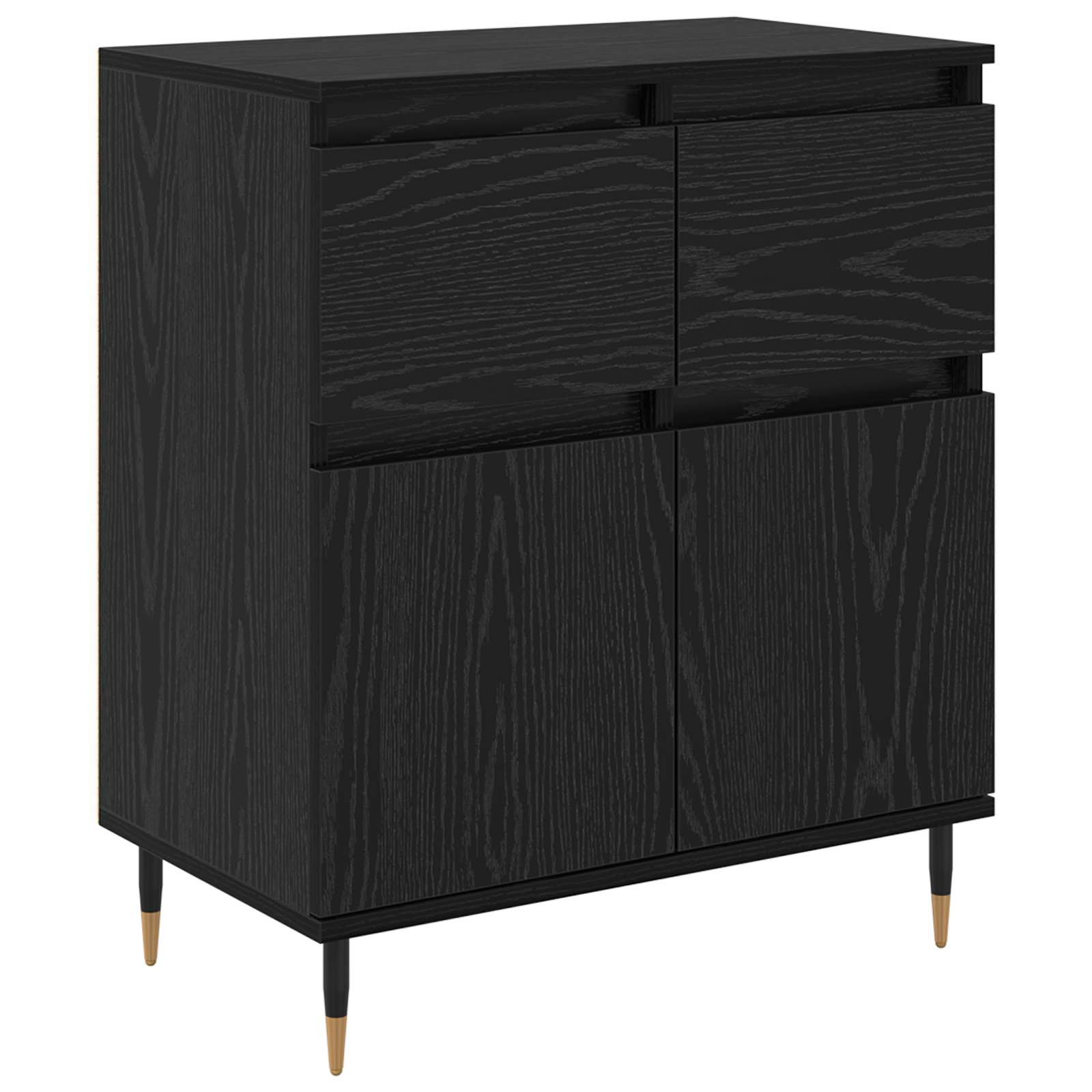 Buffet com gaveta carvalho preto 60 x 35 x 70 cm