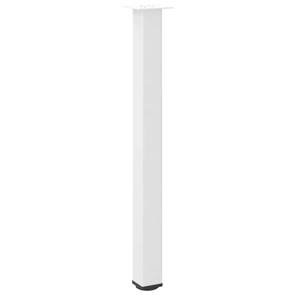 Pés para mesa de bar 4 peças, branco, 100-102 cm, aço