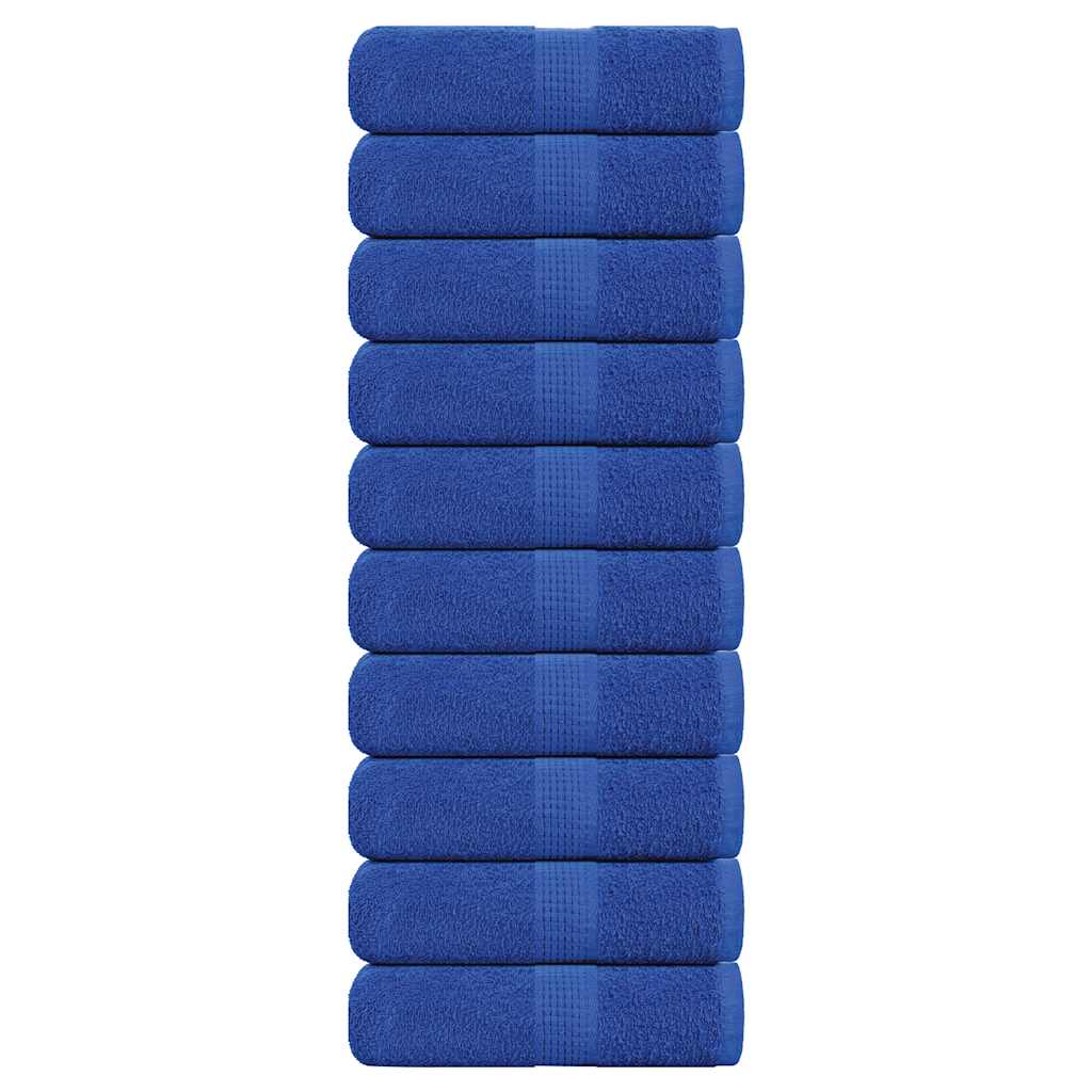 Toalhas de bidé frogn 10 pcs 30x50 cm 360 g/m² azul