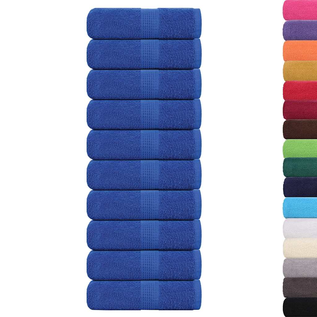 Toalhas de bidé frogn 10 pcs 30x50 cm 360 g/m² azul