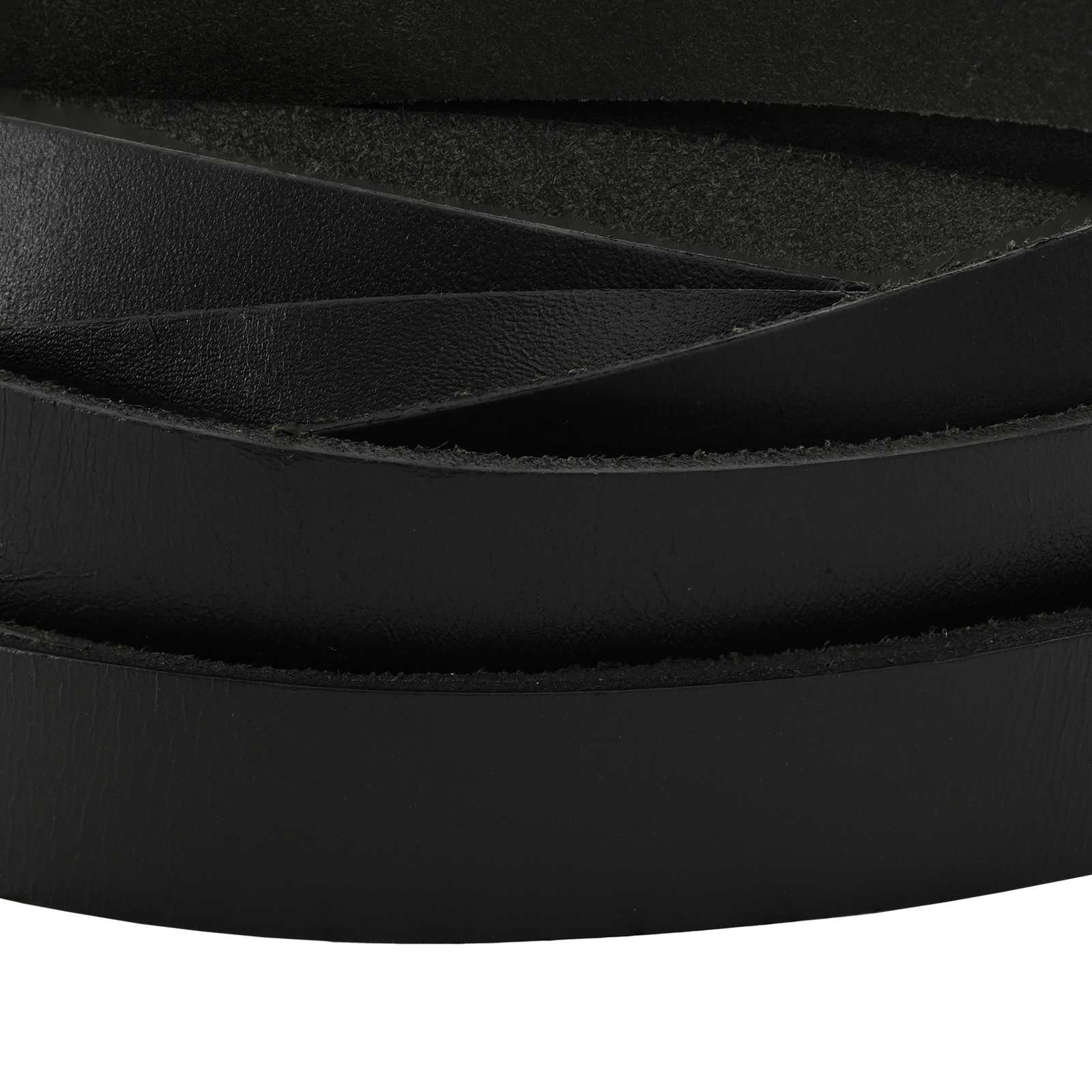 Pulseira de couro preto 200 x 1 cm couro