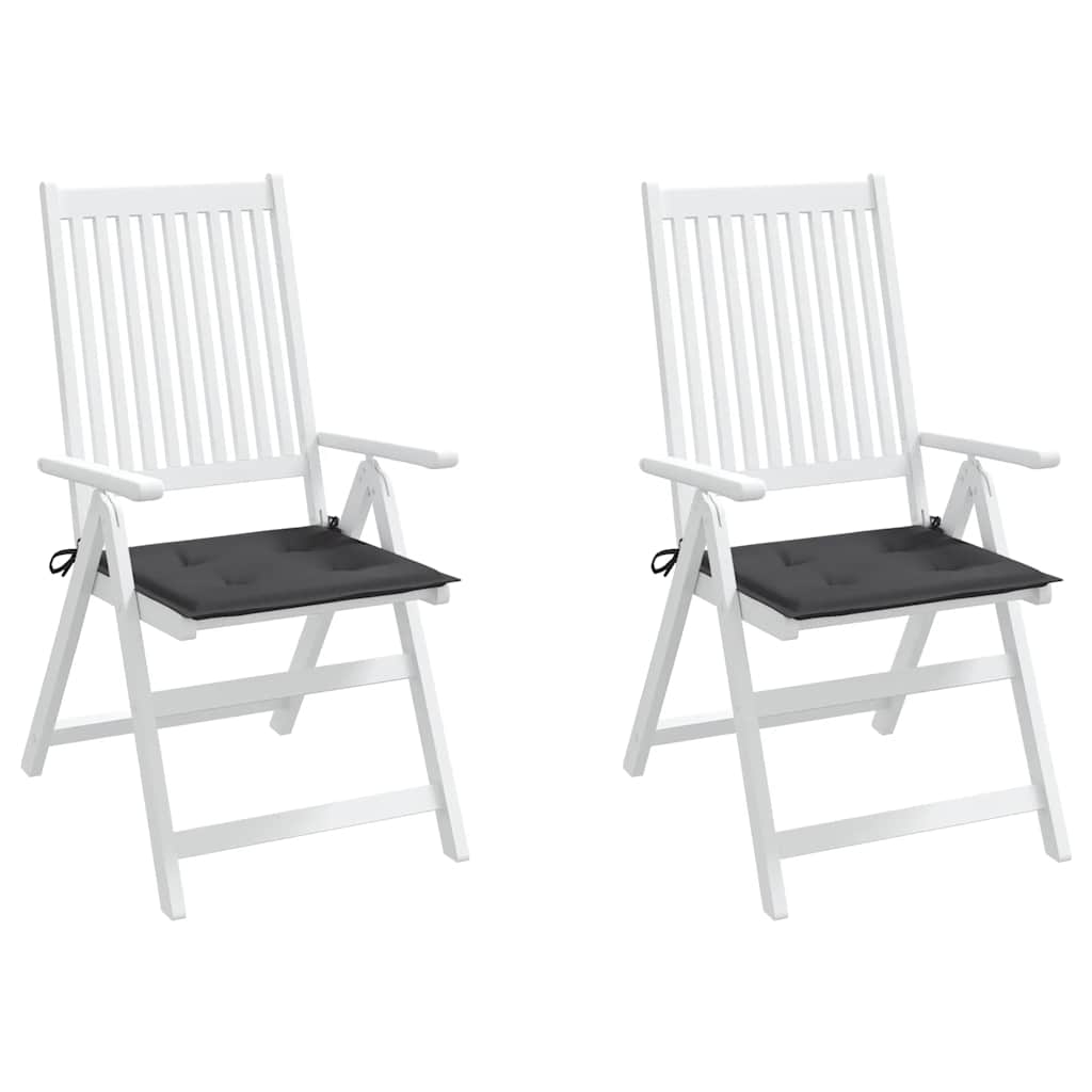 Almofadões p/ cadeiras jardim 2pcs 40x40x4 cm oxford antracite