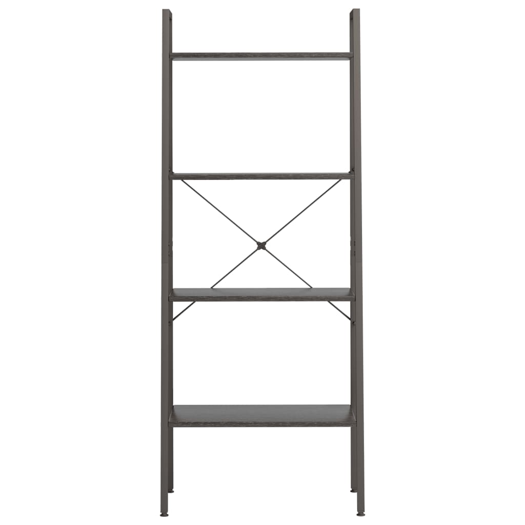 Estante com 4 prateleiras 56x35x140 cm preto