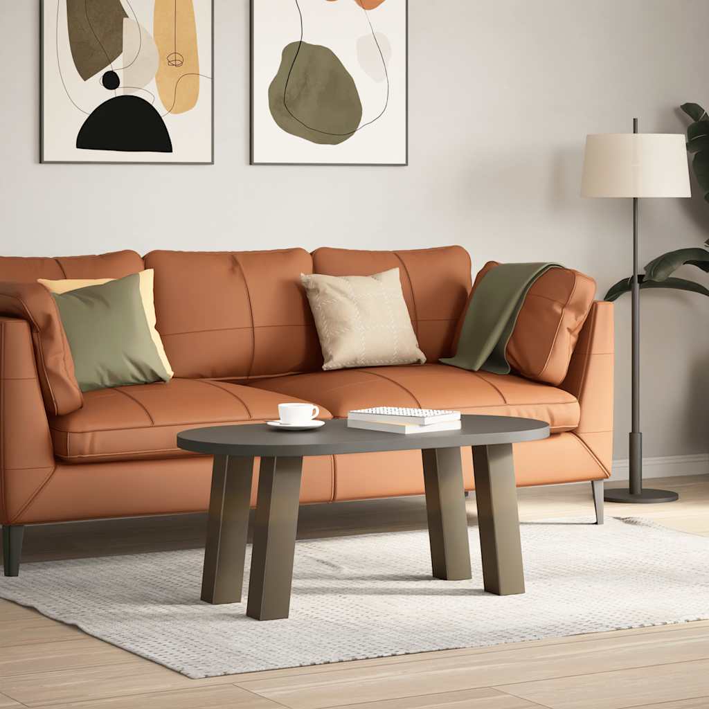 Pés para mesa de centro 4 peças aço natural 42 cm aço