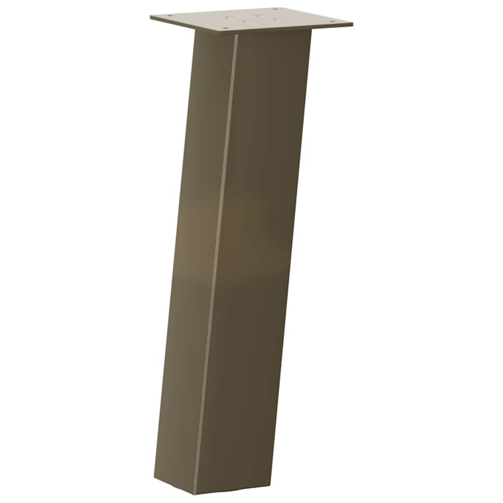Pés para mesa de centro 4 peças aço natural 42 cm aço