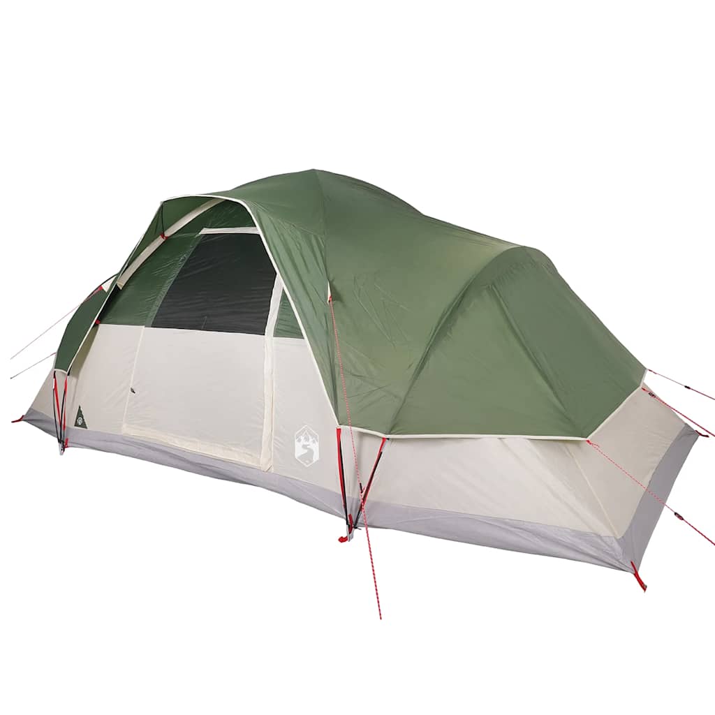 Tenda familiar em cúpula para 9 pessoas impermeável verde