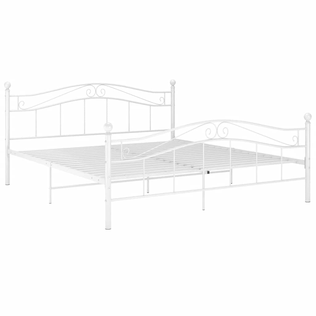 Estrutura de cama metal 160x200 cm branco