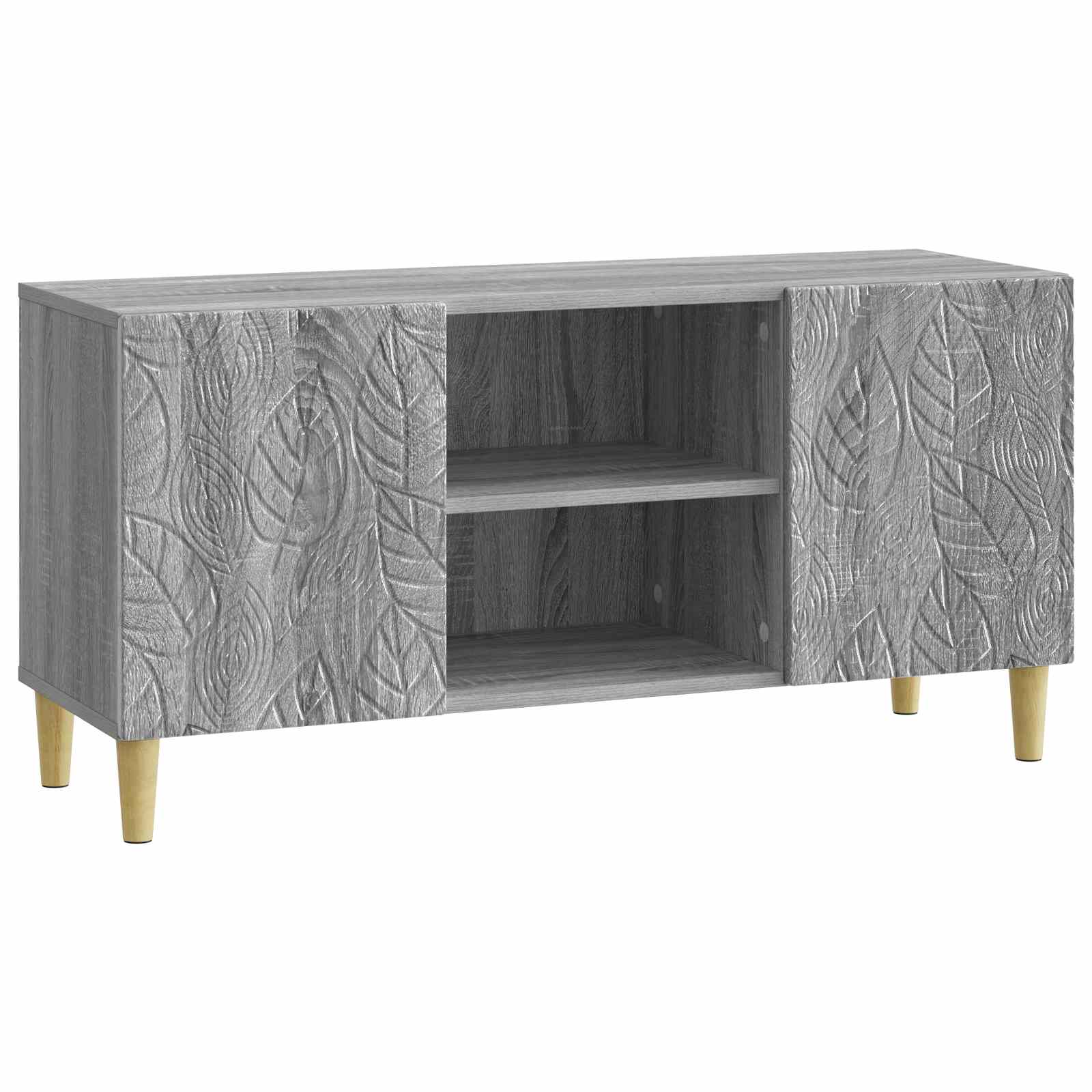 Gabinete para TV 102 x 34,5 x 50 cm sonoma cinzento