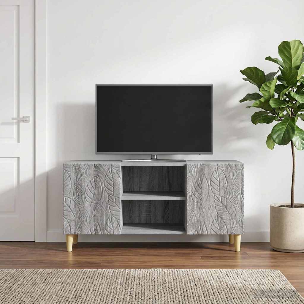 Gabinete para TV 102 x 34,5 x 50 cm sonoma cinzento