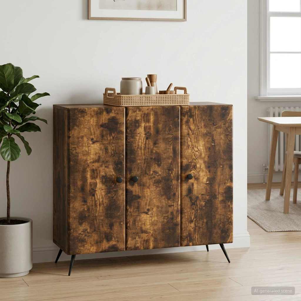 Buffet carvalho fumado 89 x 34,5 x 80 cm derivados de madeira