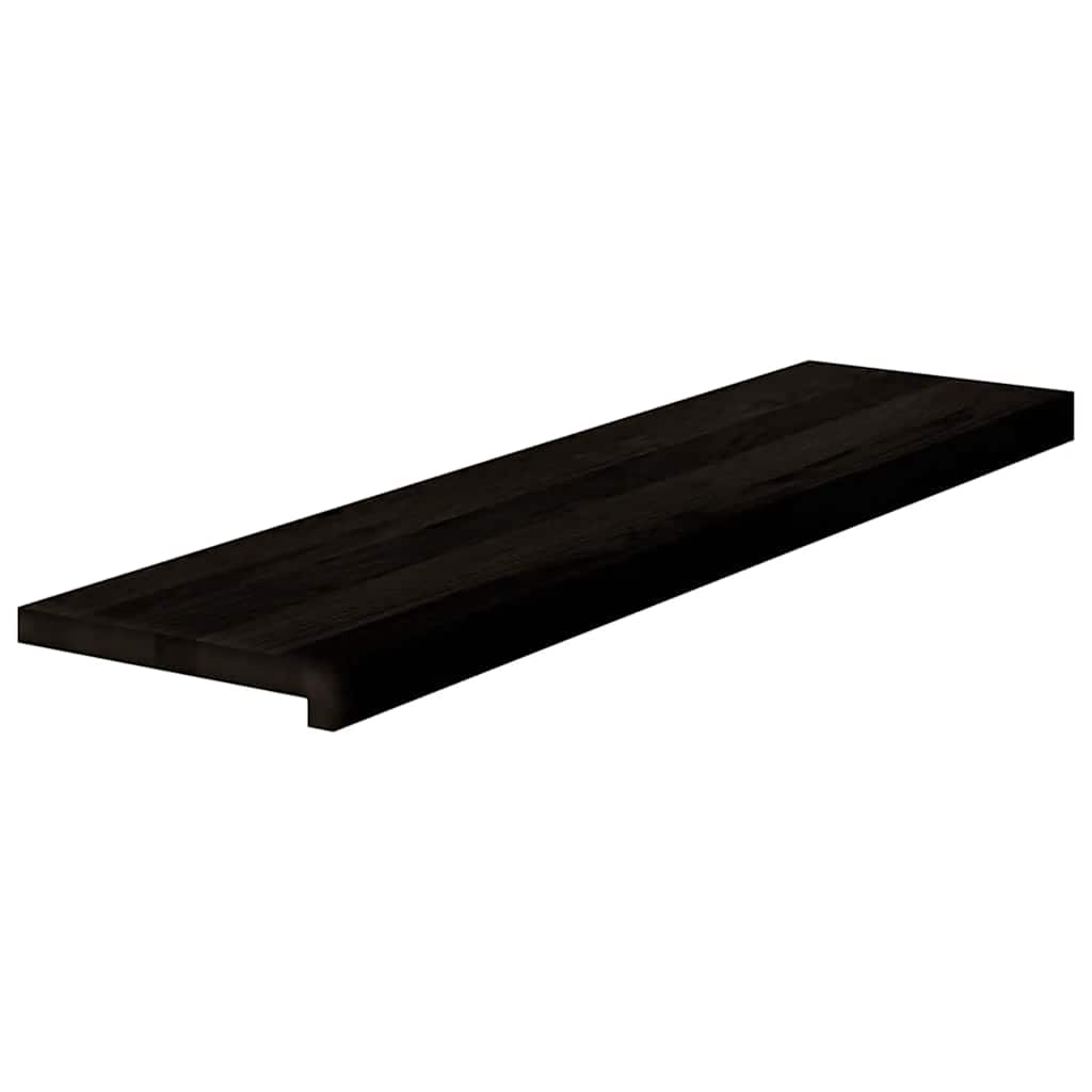 Tapetes de escada 16 pcs 100x30x2 cm carvalho castanho-preto