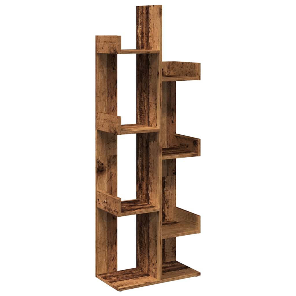 Estante 48x25,5x140 cm contraplacado madeira velha
