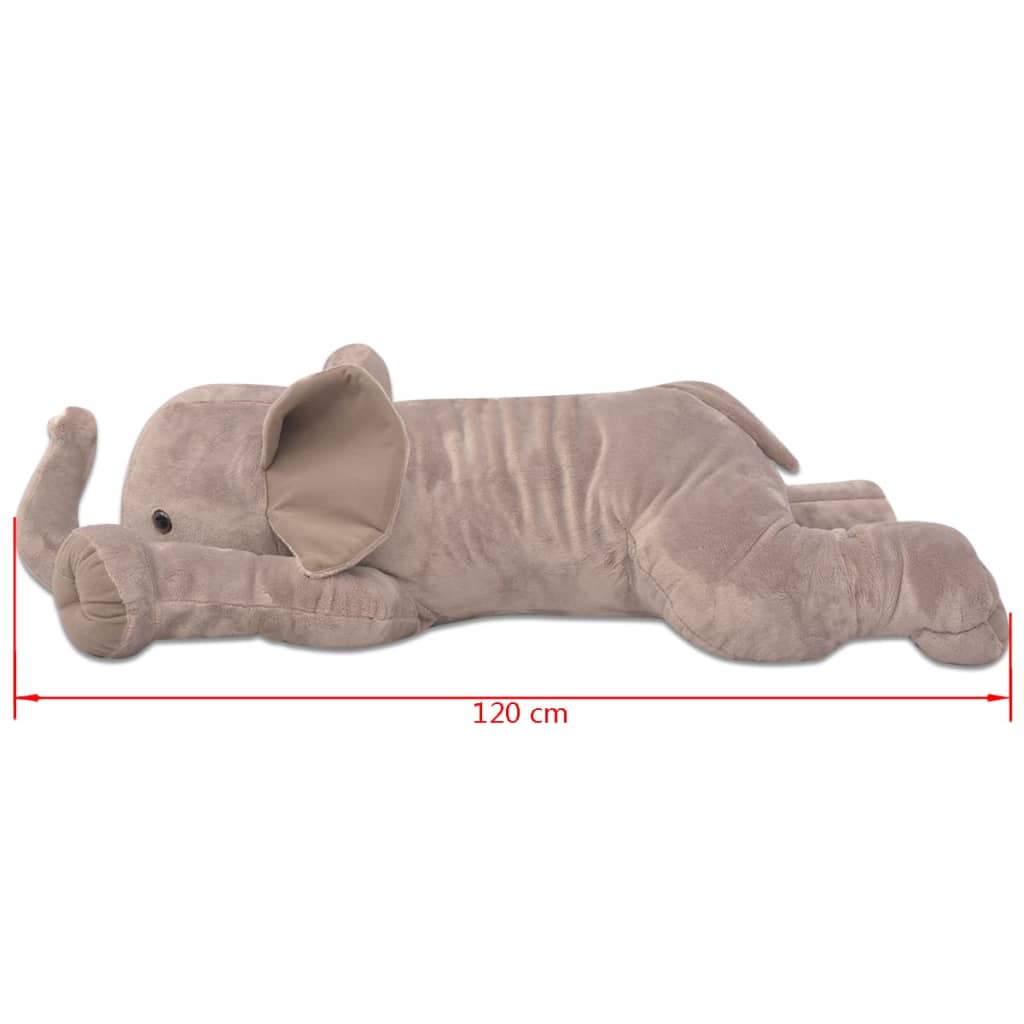 Elefante de brincar em pelúcia xxl 120 cm
