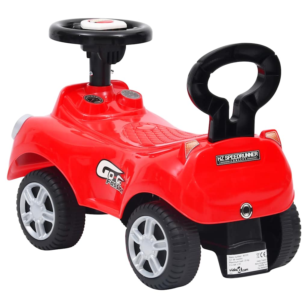 Carrinho de passeio/andador vermelho