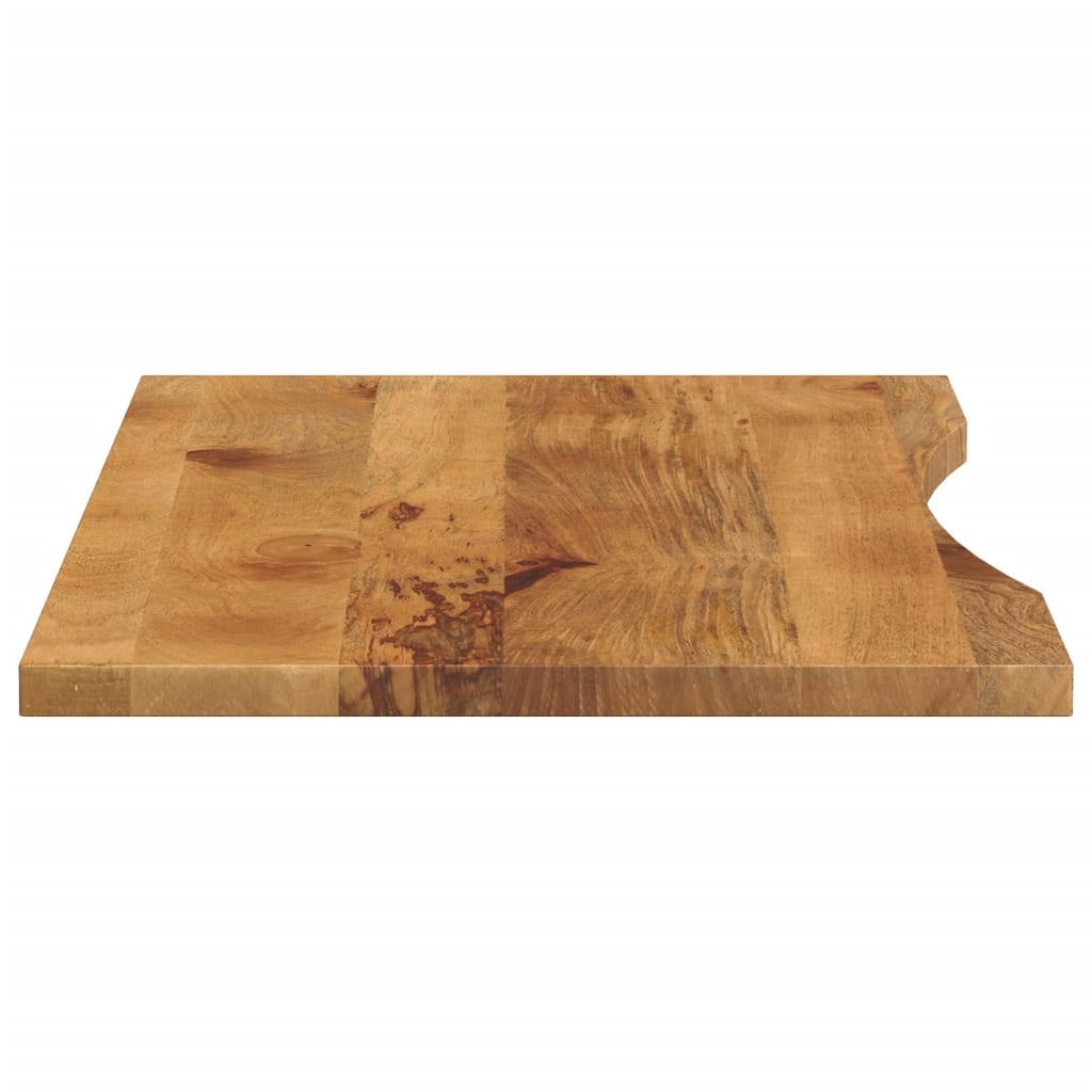 Tampo de mesa com curva 120x50x2,5 cm mangueira áspera maciça