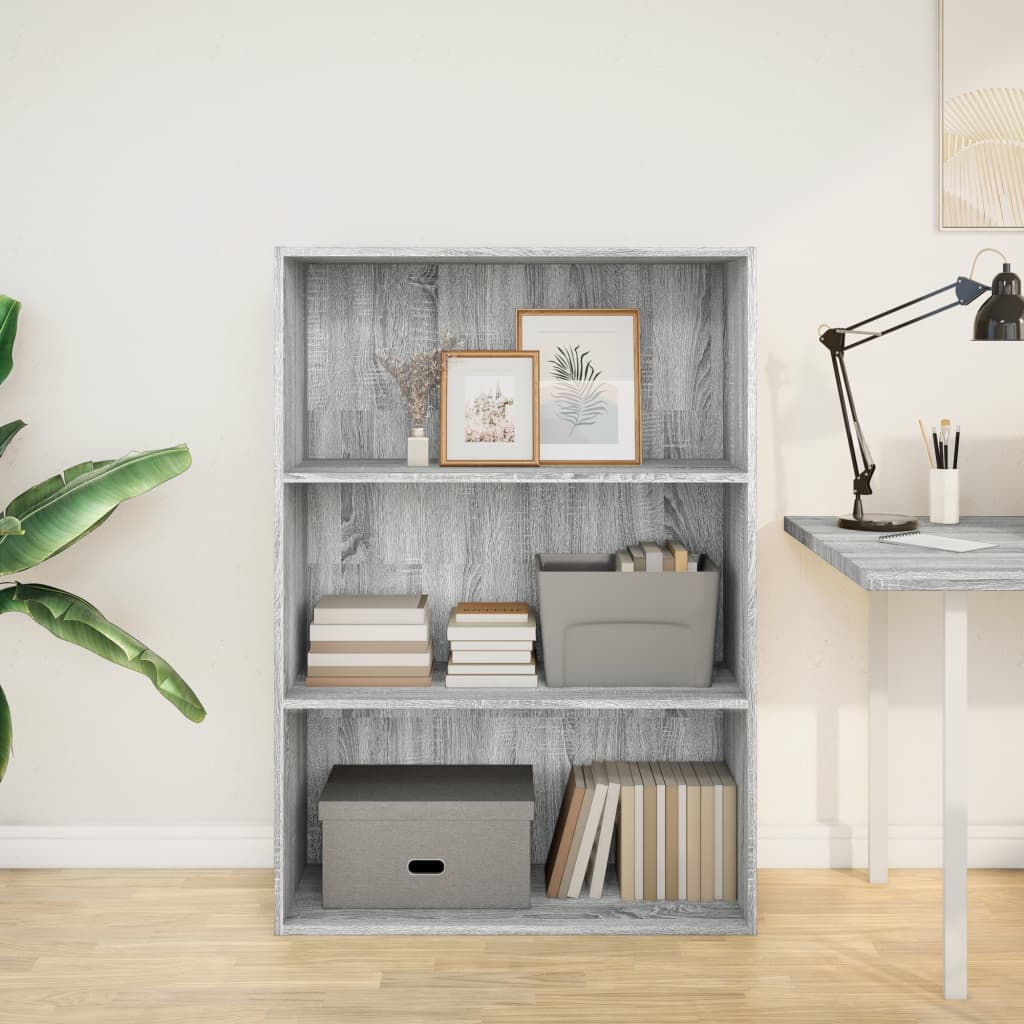 Estante 80x30x114 cm derivados de madeira cinzento sonoma