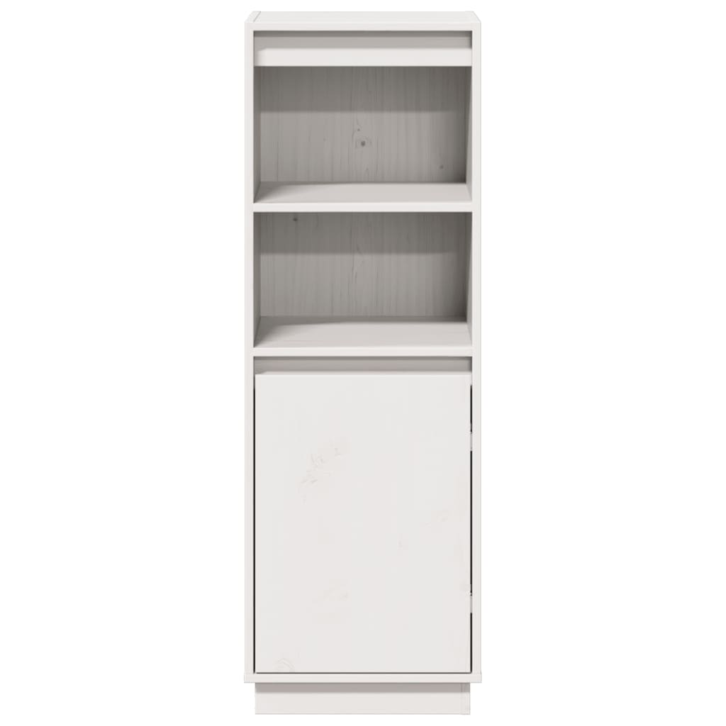 Aparador alto 37x34x110 cm pinho maciço branco