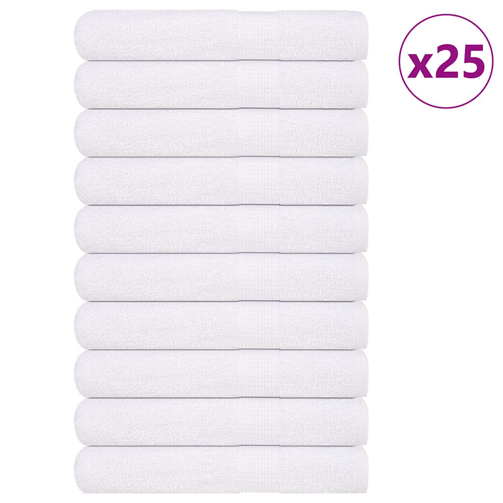 Toalhas de sauna frogn 25 pcs 80x200 cm 360 g/m² branco