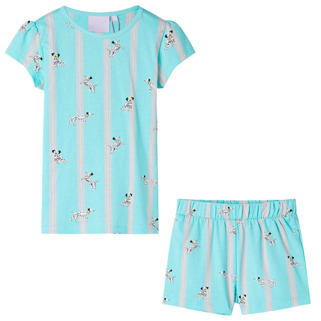 Pijama de manga curta para criança cor cru 104
