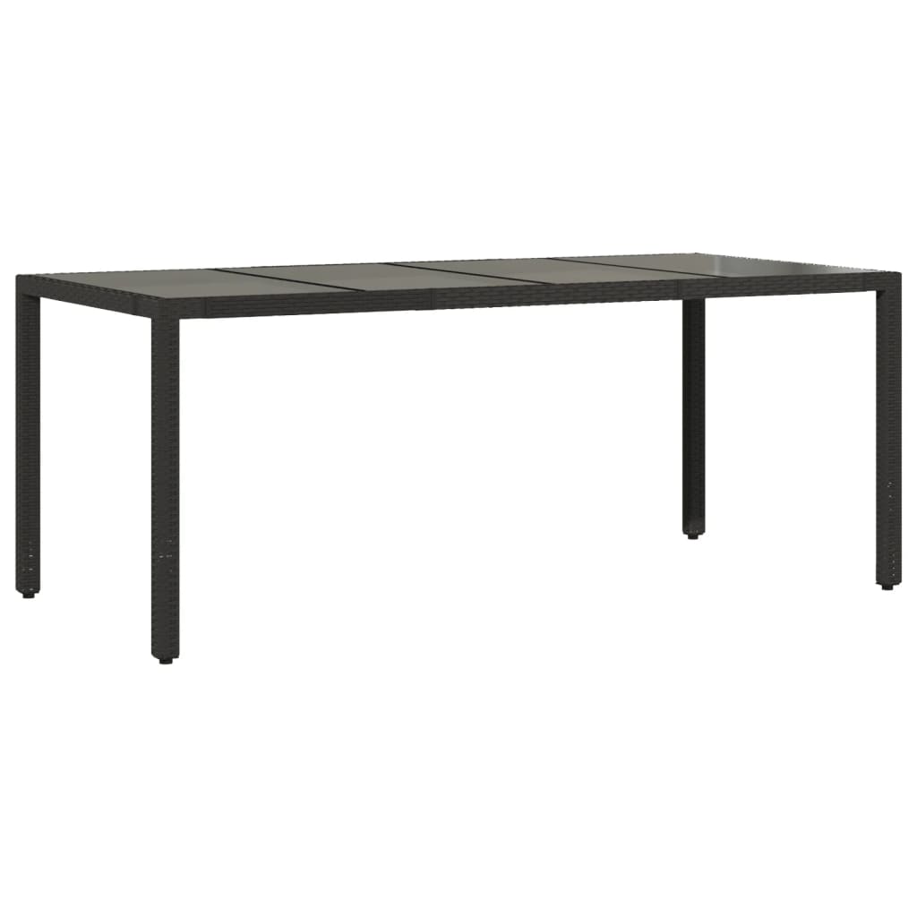 9 Pcs conjunto de jantar p/ jardim c/ almofadões vime PE preto