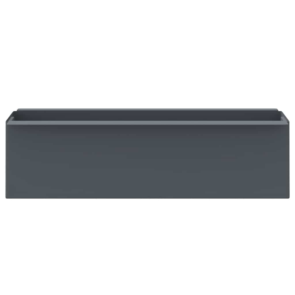 Floreiras para paletes euro 12 pcs 36x13,5x9,5 cm PP cinzento
