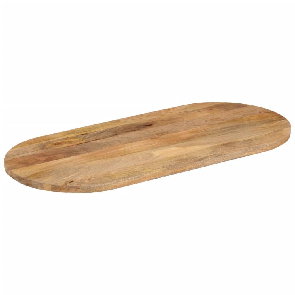 Tampo de mesa oval 120x60x2,5 cm madeira de mangueira maciça