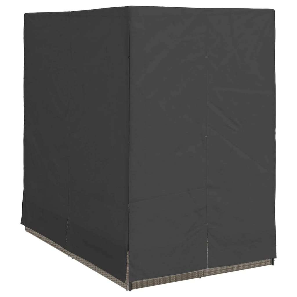 Espreguiçadeira dupla cinzeto 205 x 129 x 200 cm vime PE