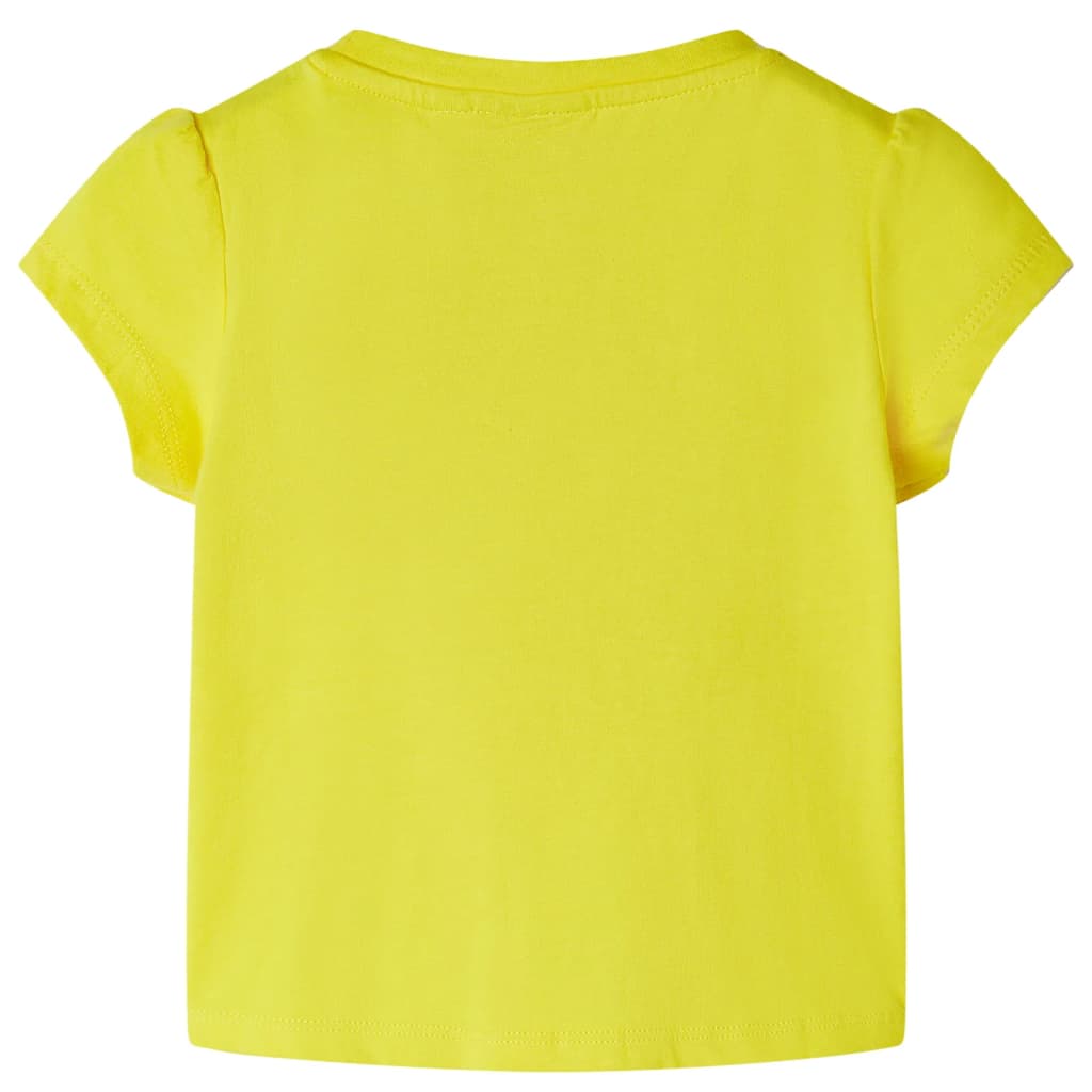 T-shirt de criança amarelo 116