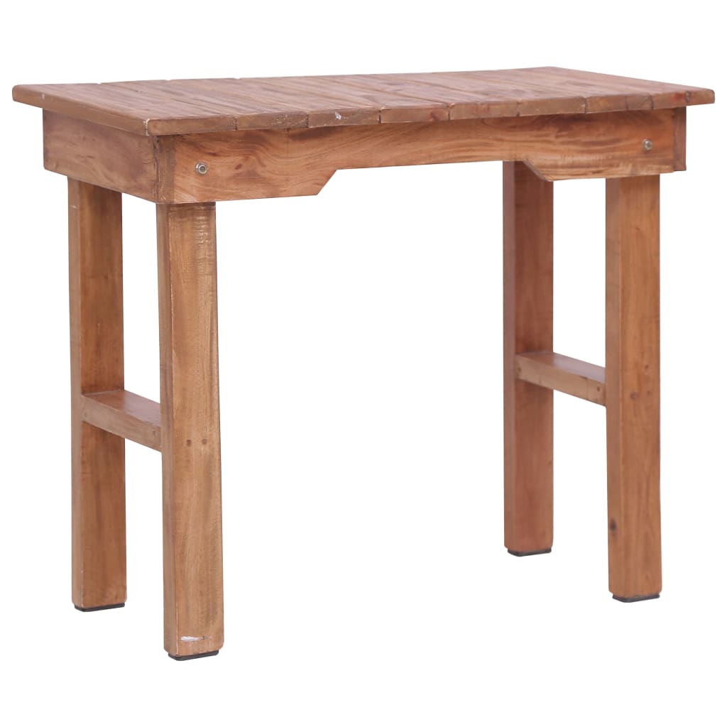 Mesa de apoio 70x35x60 cm madeira de mogno maciça