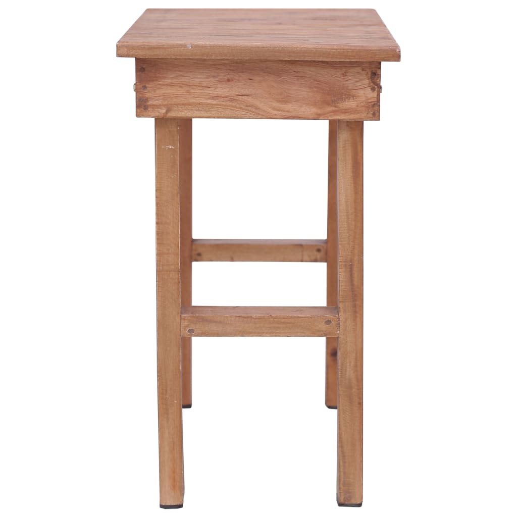 Mesa de apoio 70x35x60 cm madeira de mogno maciça