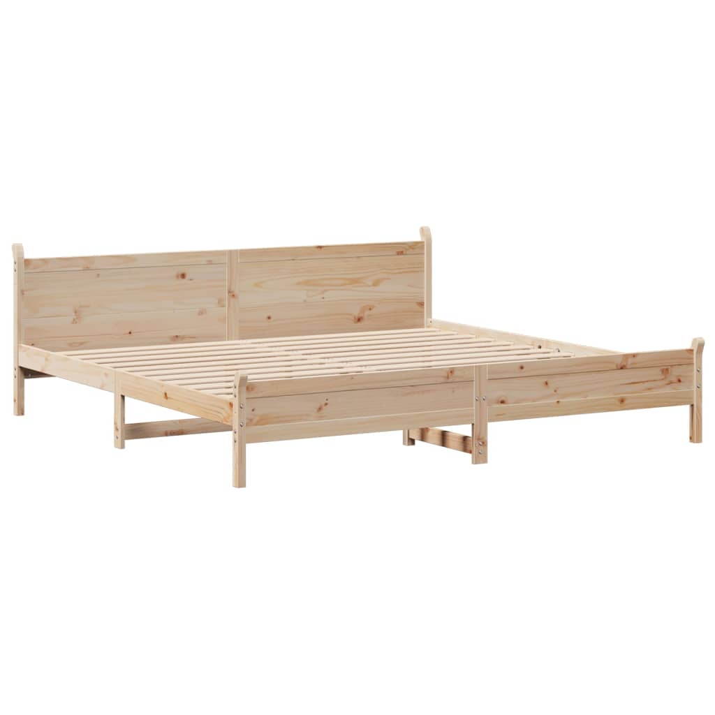 Cama sem colchão 180x200 cm madeira de pinho maciça