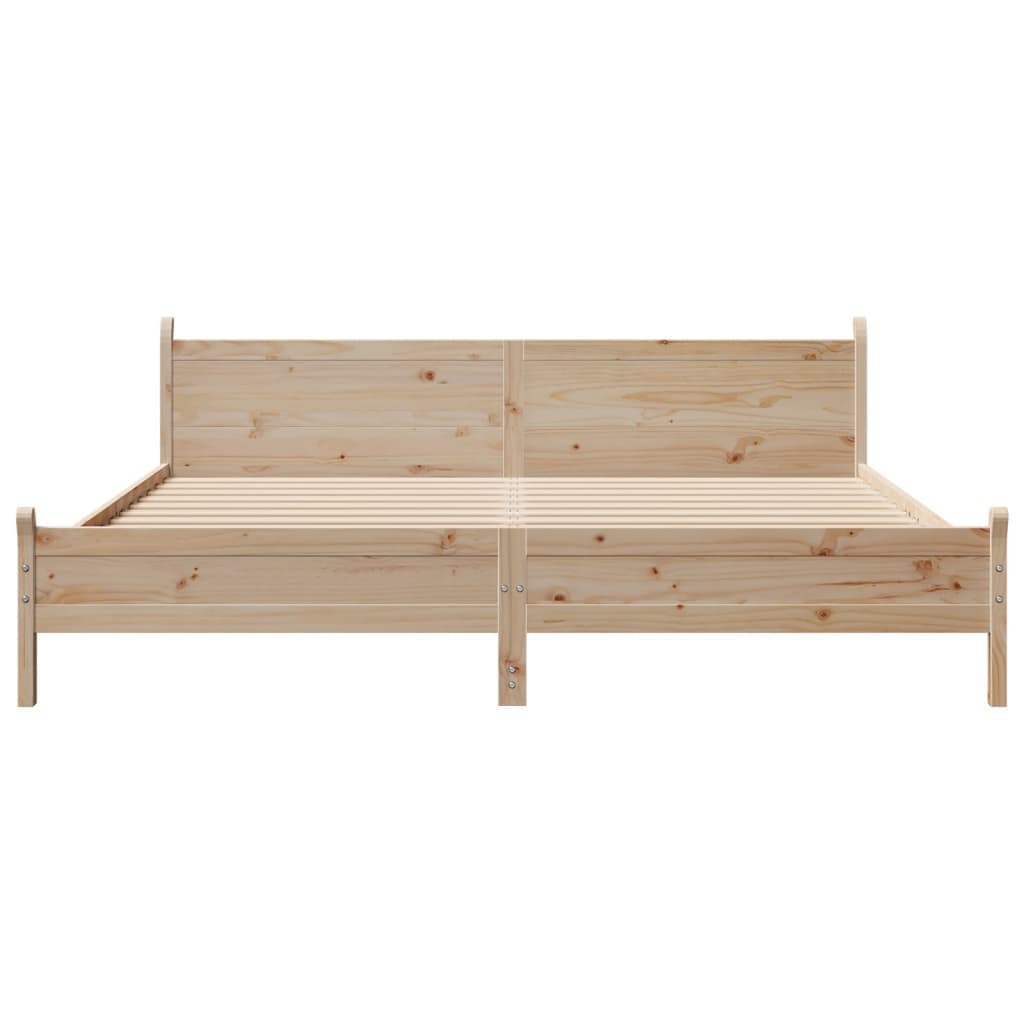 Cama sem colchão 180x200 cm madeira de pinho maciça