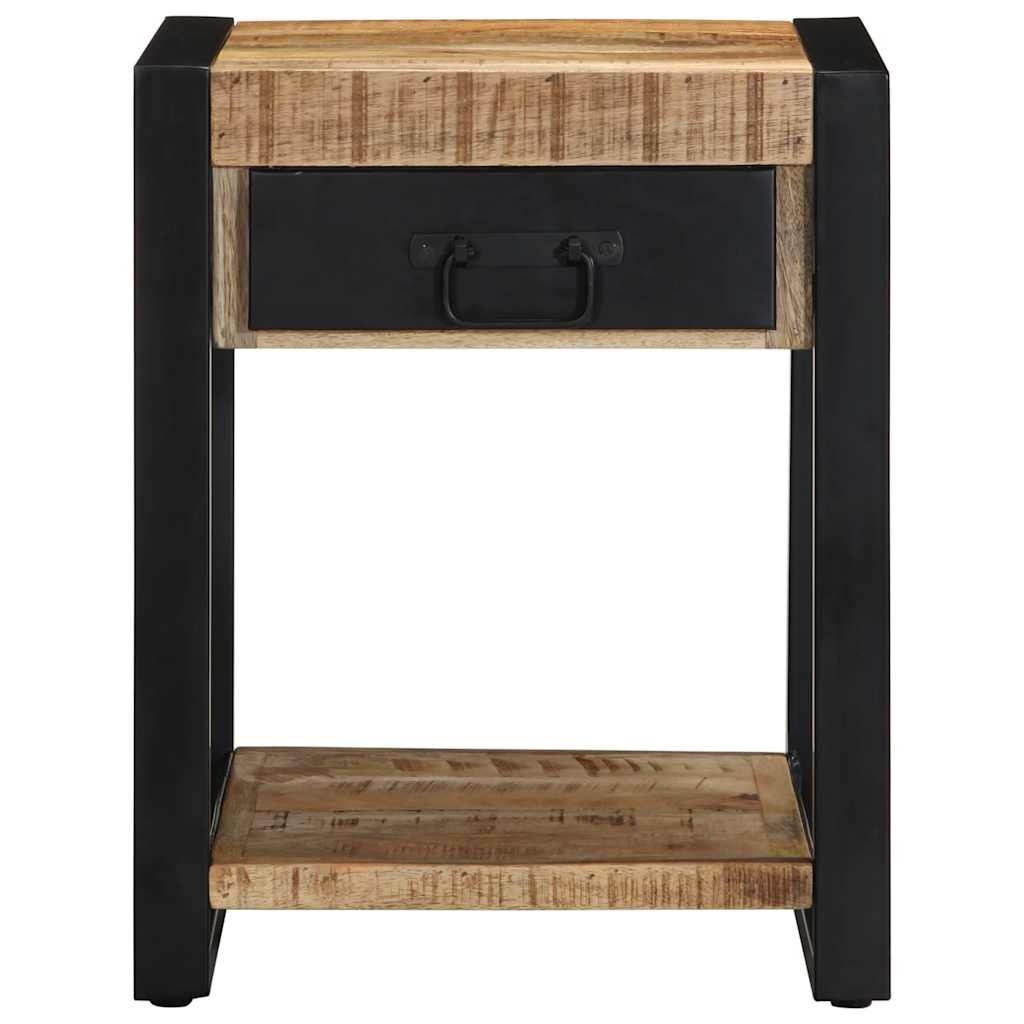 Mesa de apoio 40x40x50 cm madeira de mangueira áspera maciça