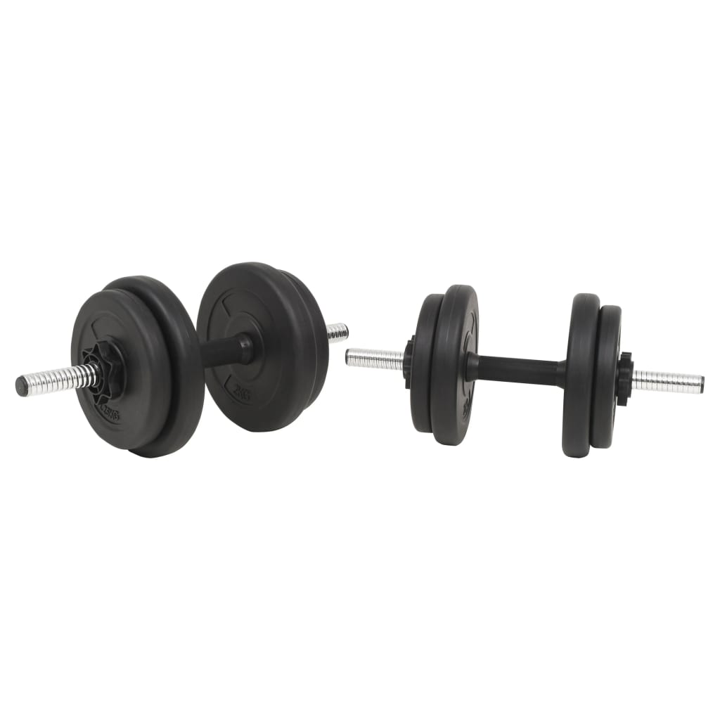 Conjunto de barra e halteres 30 kg