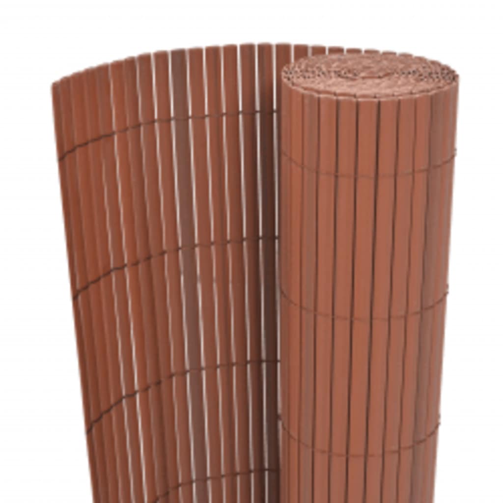 Cerca de jardim dupla face 90x400 cm castanho