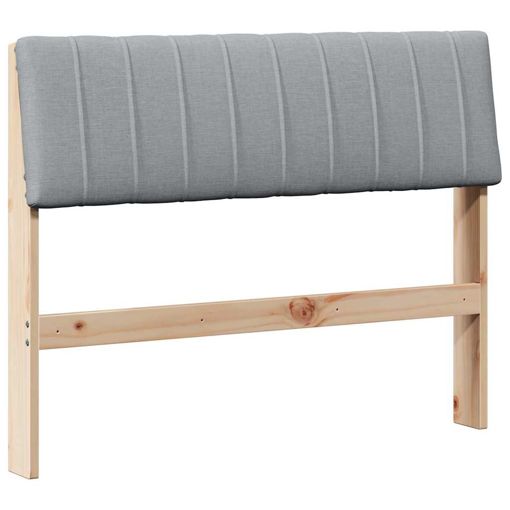 Cabeceira estofada cinzento-claro 100 cm