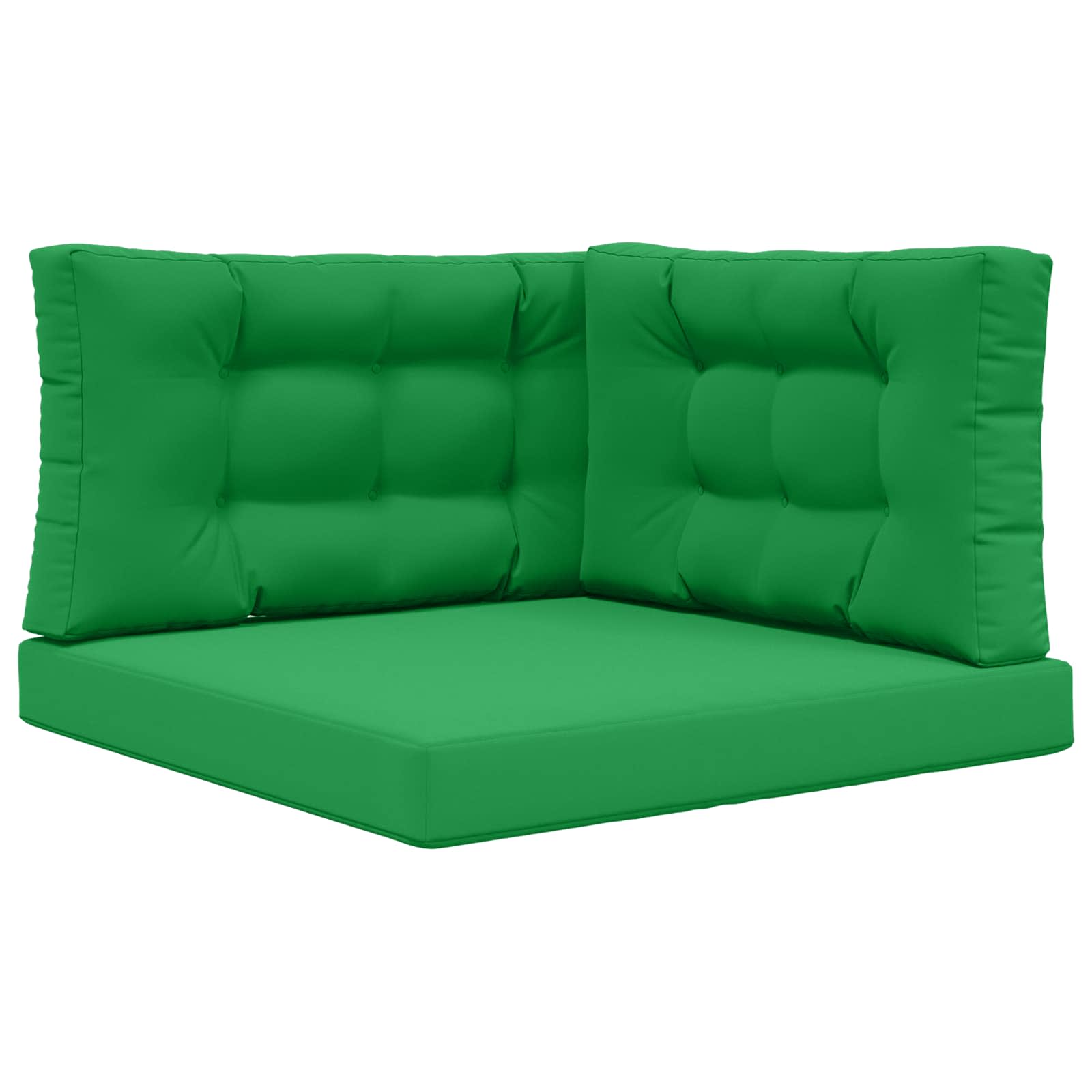 Almofada para sofá externo poliéster verde 80 x 80 x 8 cm