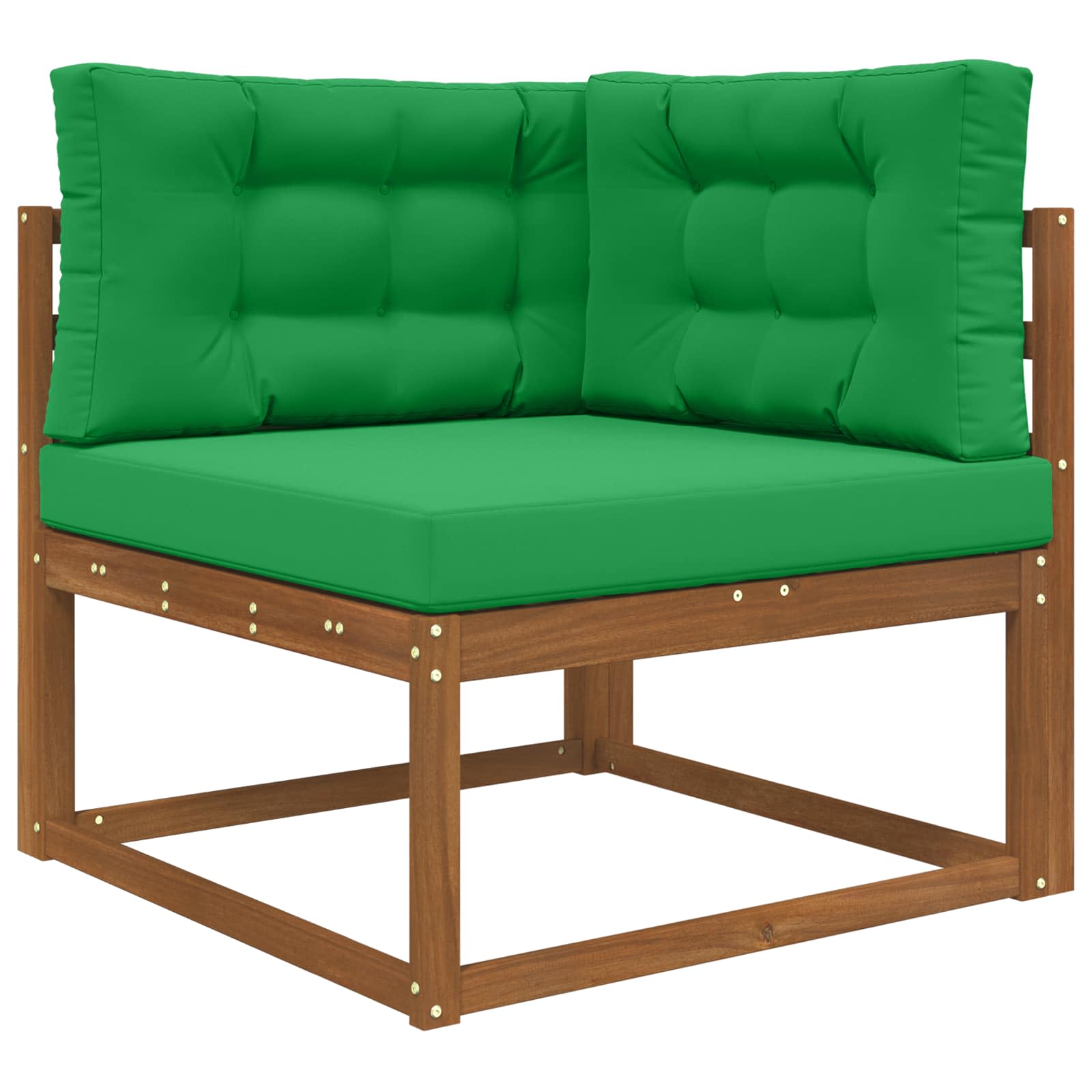 Almofada para sofá externo poliéster verde 80 x 80 x 8 cm