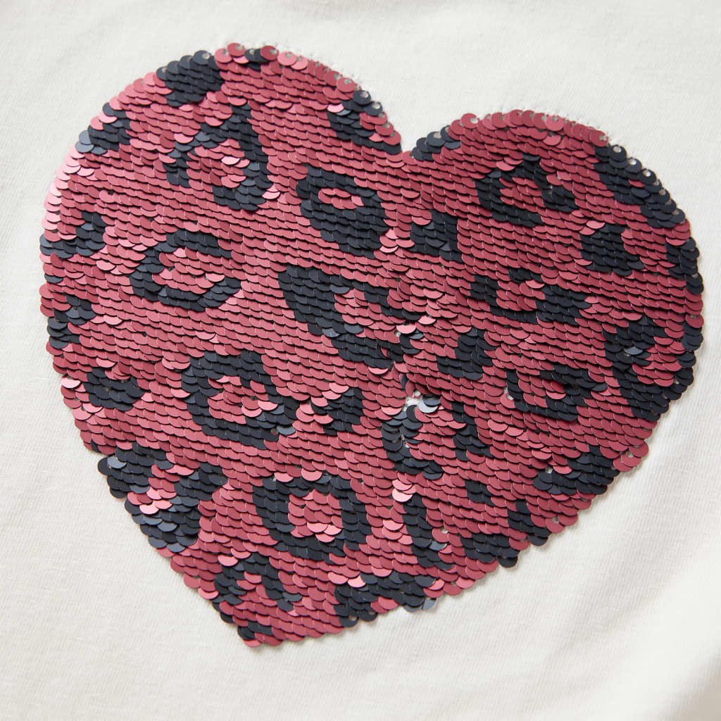 T-shirt de manga comprida para criança cor cru 104
