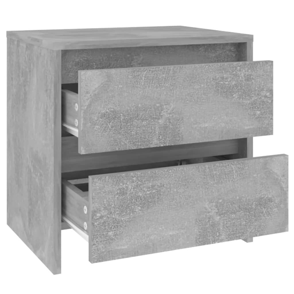 Mesa de cabeceira derivados de madeira cinza cimento