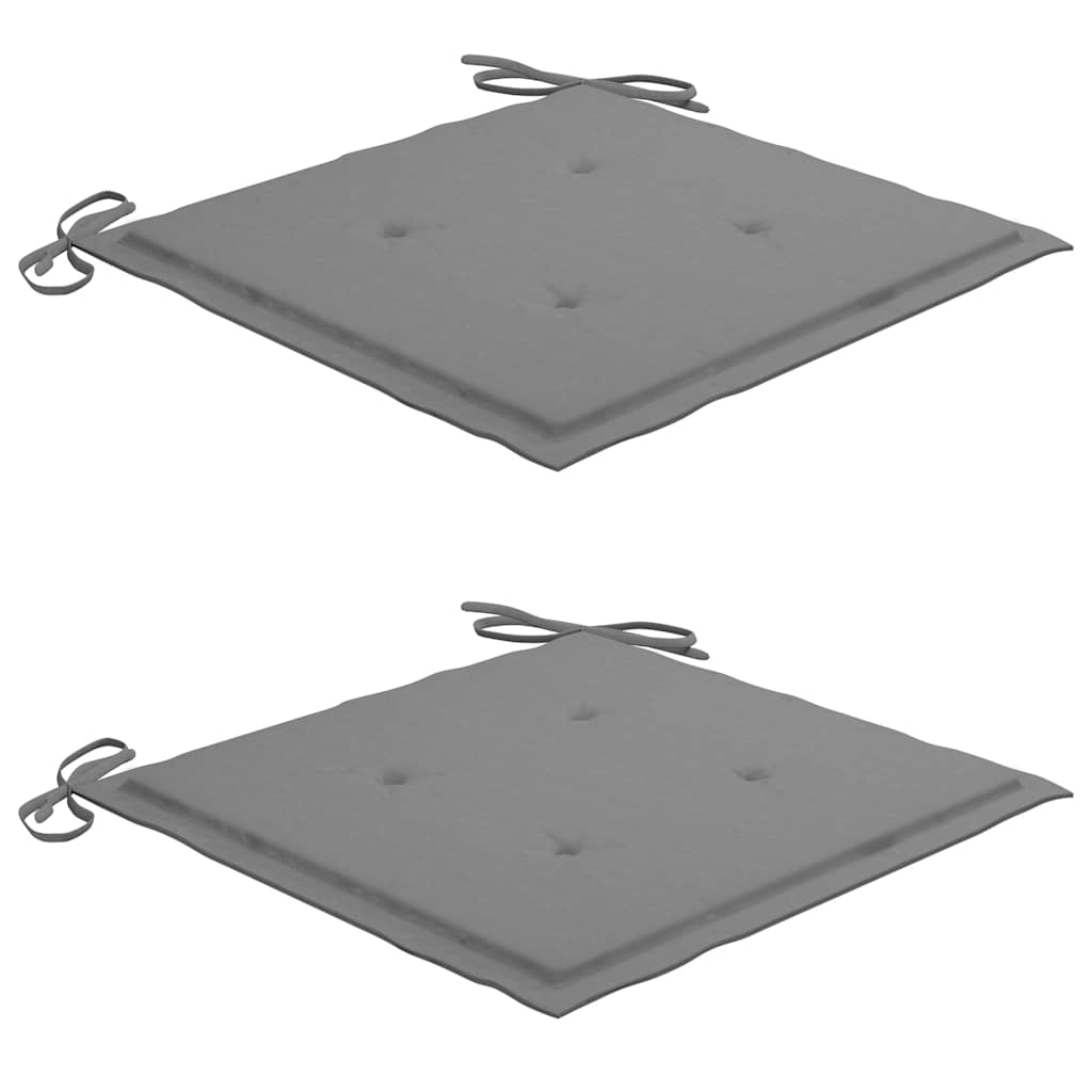 Cadeiras exterior dobráveis c/ almofadões 2 pcs acácia maciça