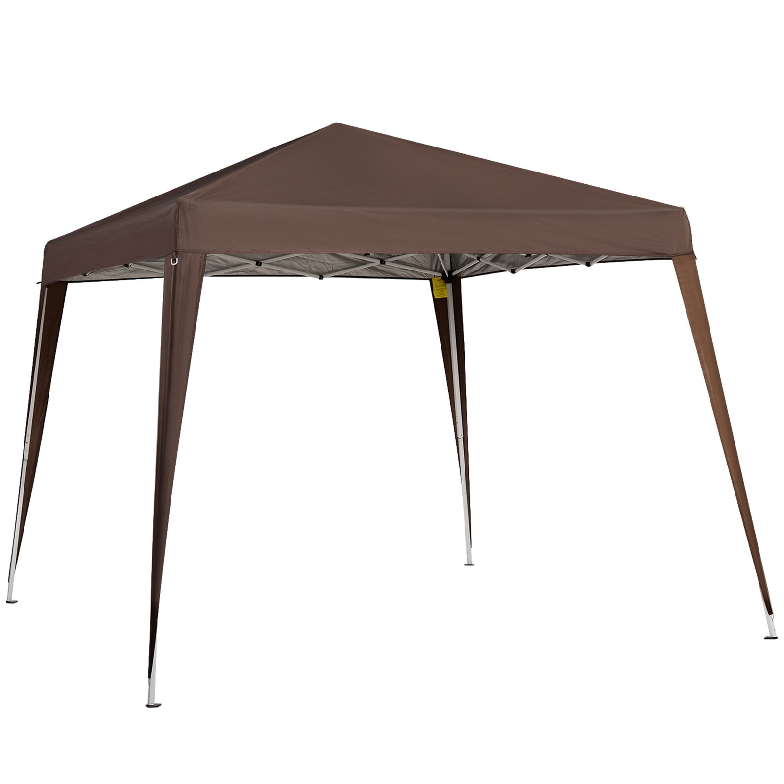 Tenda dobrável 3x3 m tenda pop-up de jardim altura ajustável com saco de transporte anti-UV impermeável castanho