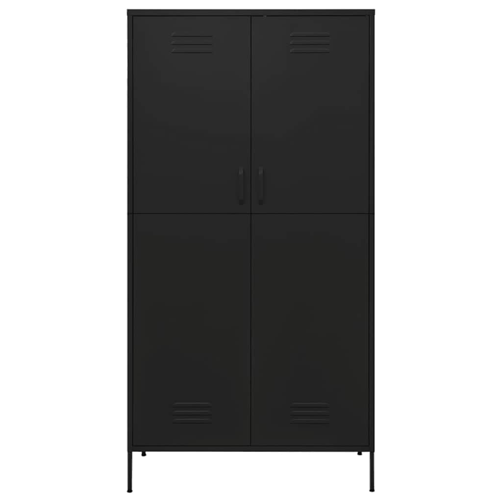 Roupeiro 90x50x180 cm aço preto