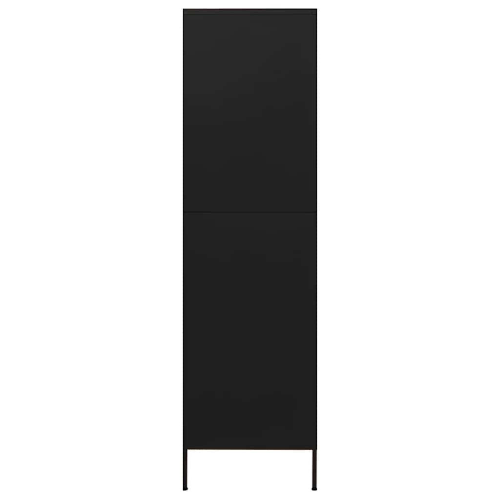 Roupeiro 90x50x180 cm aço preto