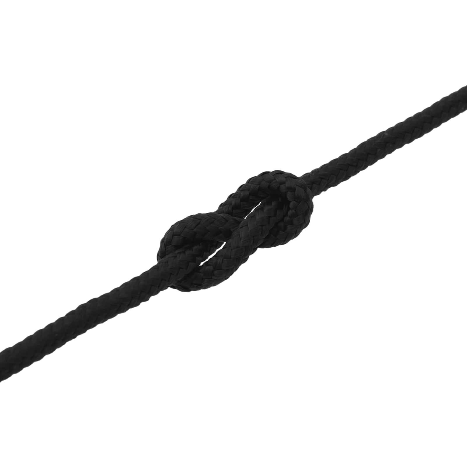 Corda de barco 10 mm 9 m preto poliéster