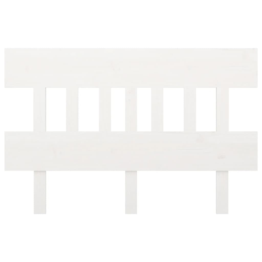 Cabeceira de cama 143,5x3x81 cm pinho maciço branco
