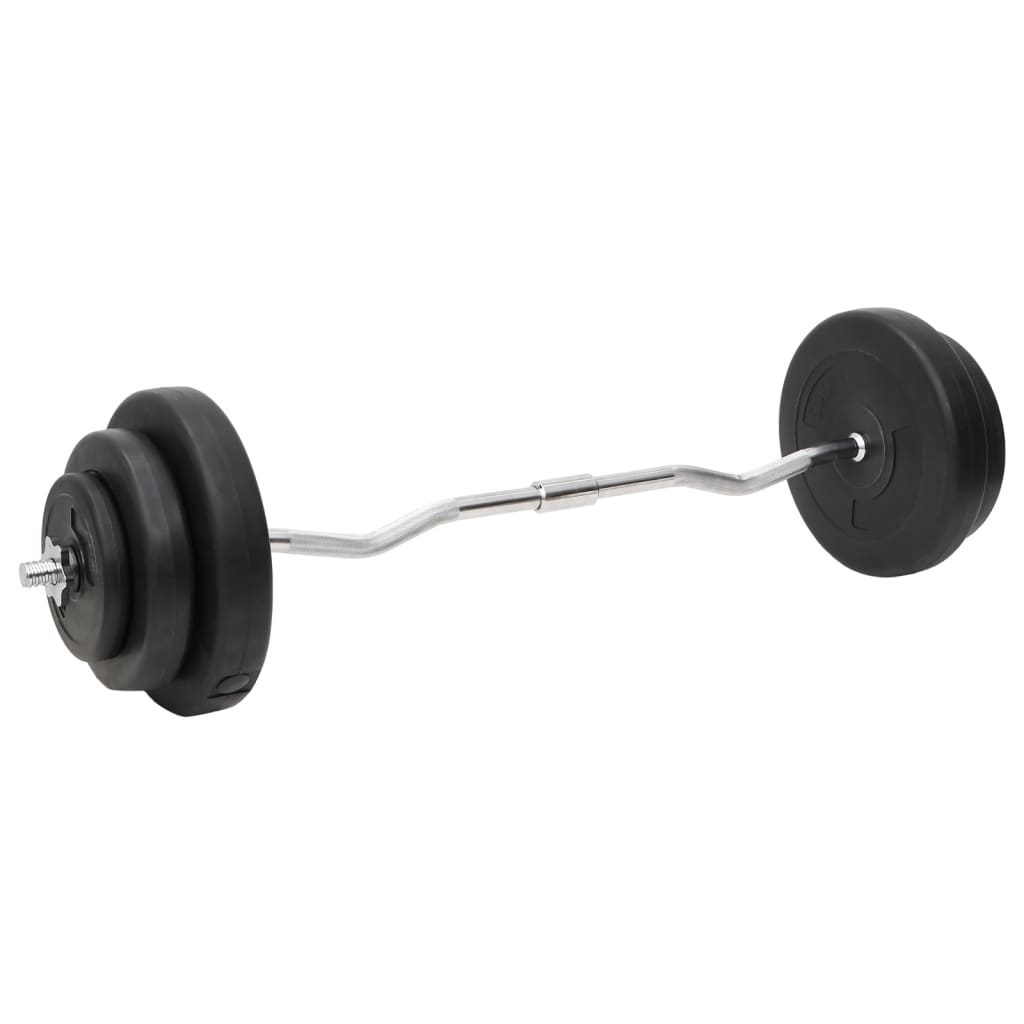 Barras e halteres com discos 60 kg