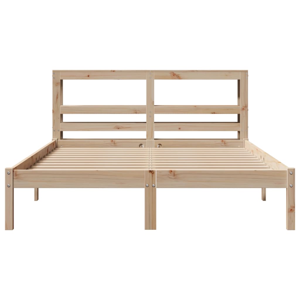 Cama sem colchão 160x200 cm madeira de pinho maciça